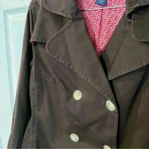 Vineyard Vines Brown Chino Canvas Lightweight Peacoat Size Medium - Picture 2 of 5